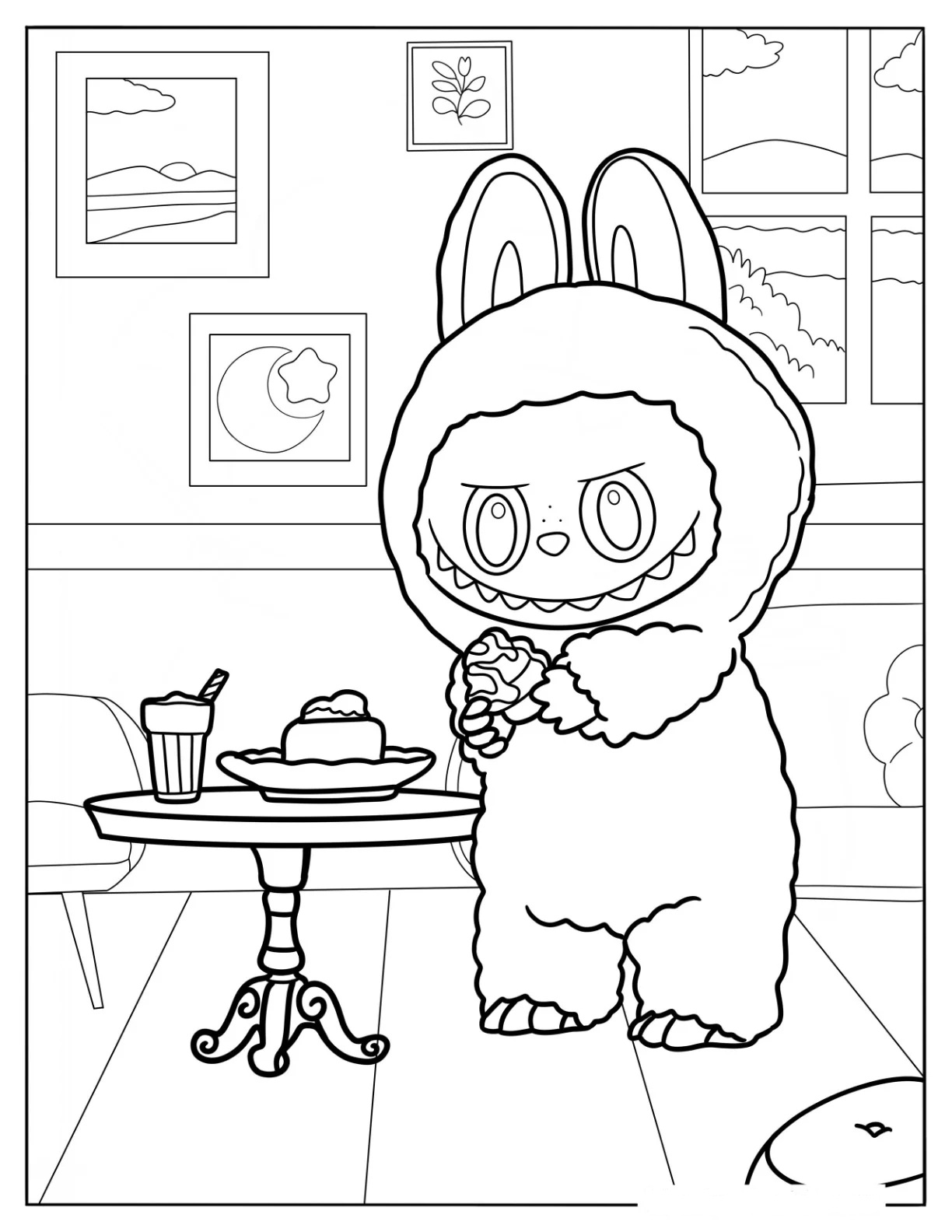Labubu Cooking Dinner