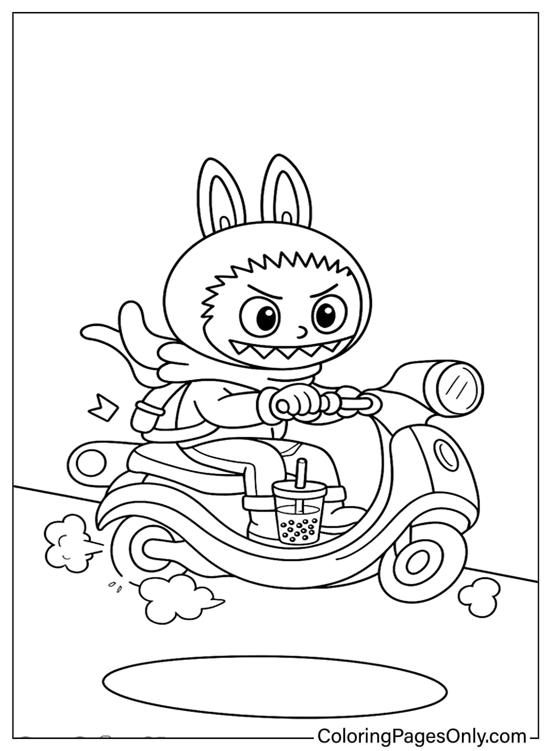 Labubu Riding a Bicycle